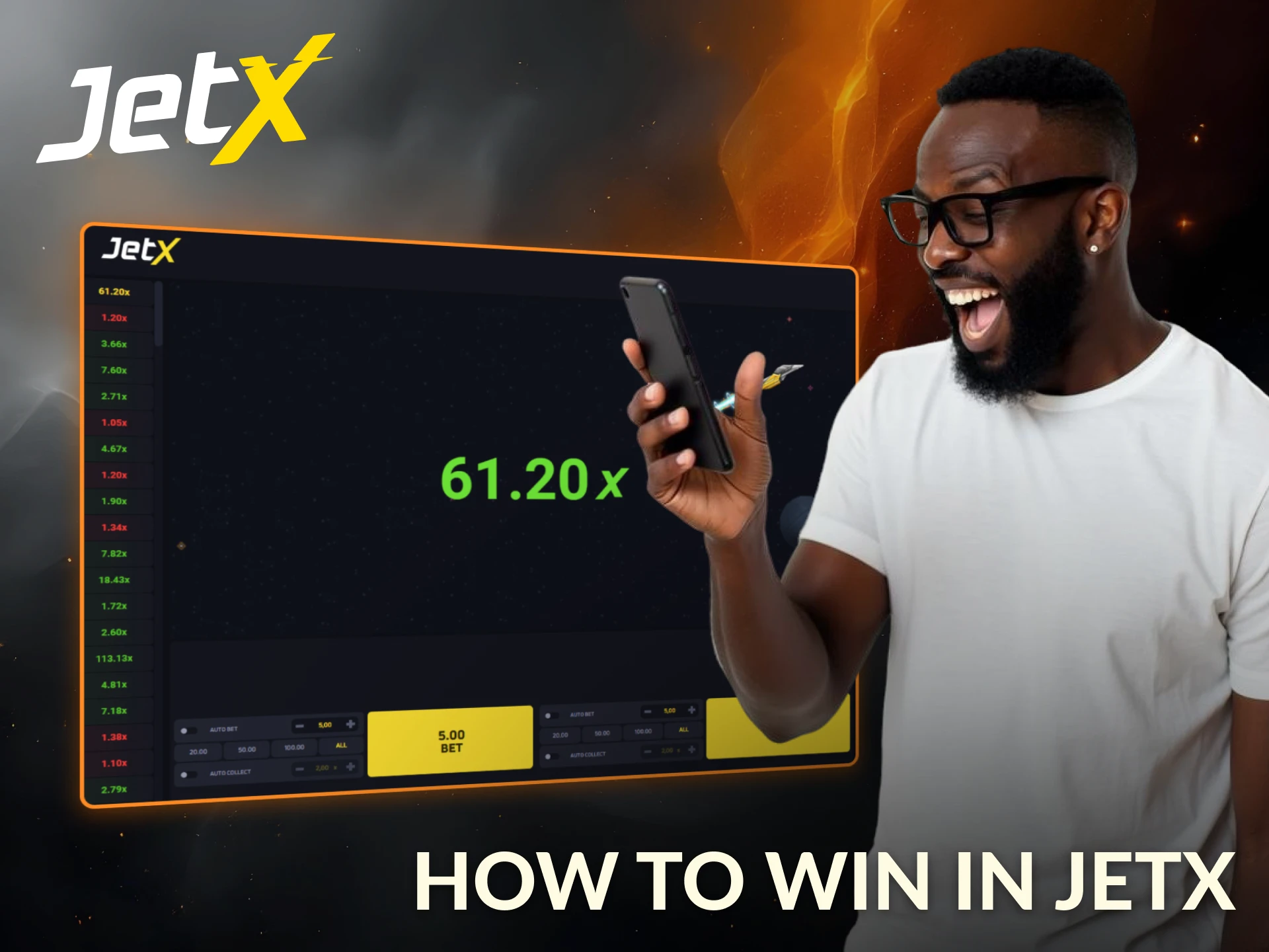 Use smart strategies to increase your winning chances on JetX.