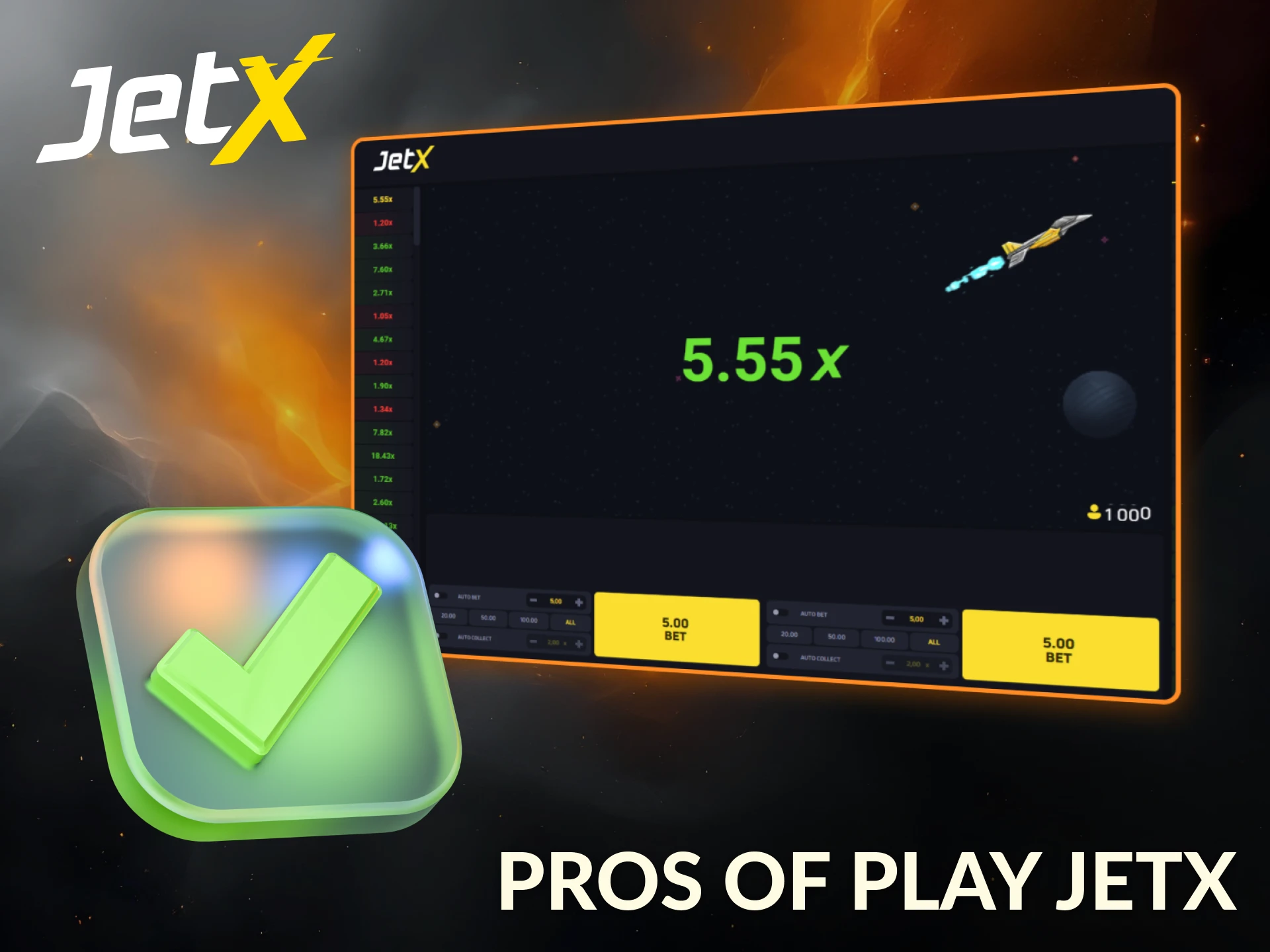 JetX offers fast rounds and high multipliers for African players.